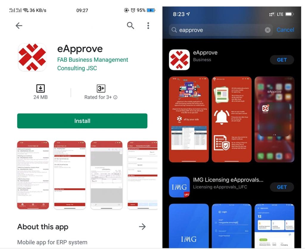 Tai tren appstore va google play